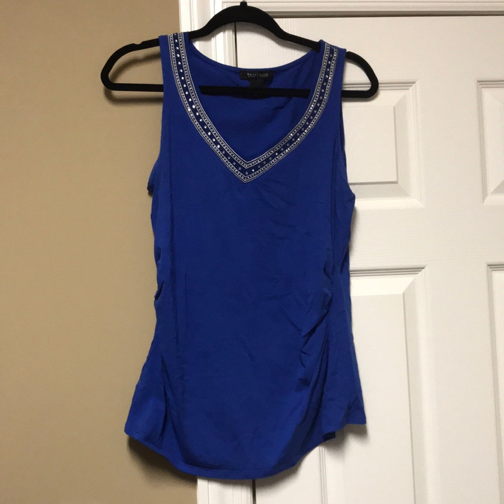 Blue tank top from White House Black Market